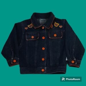 Vintage SPROCKETS Floral Embroidered Denim Snap Jean Jacket